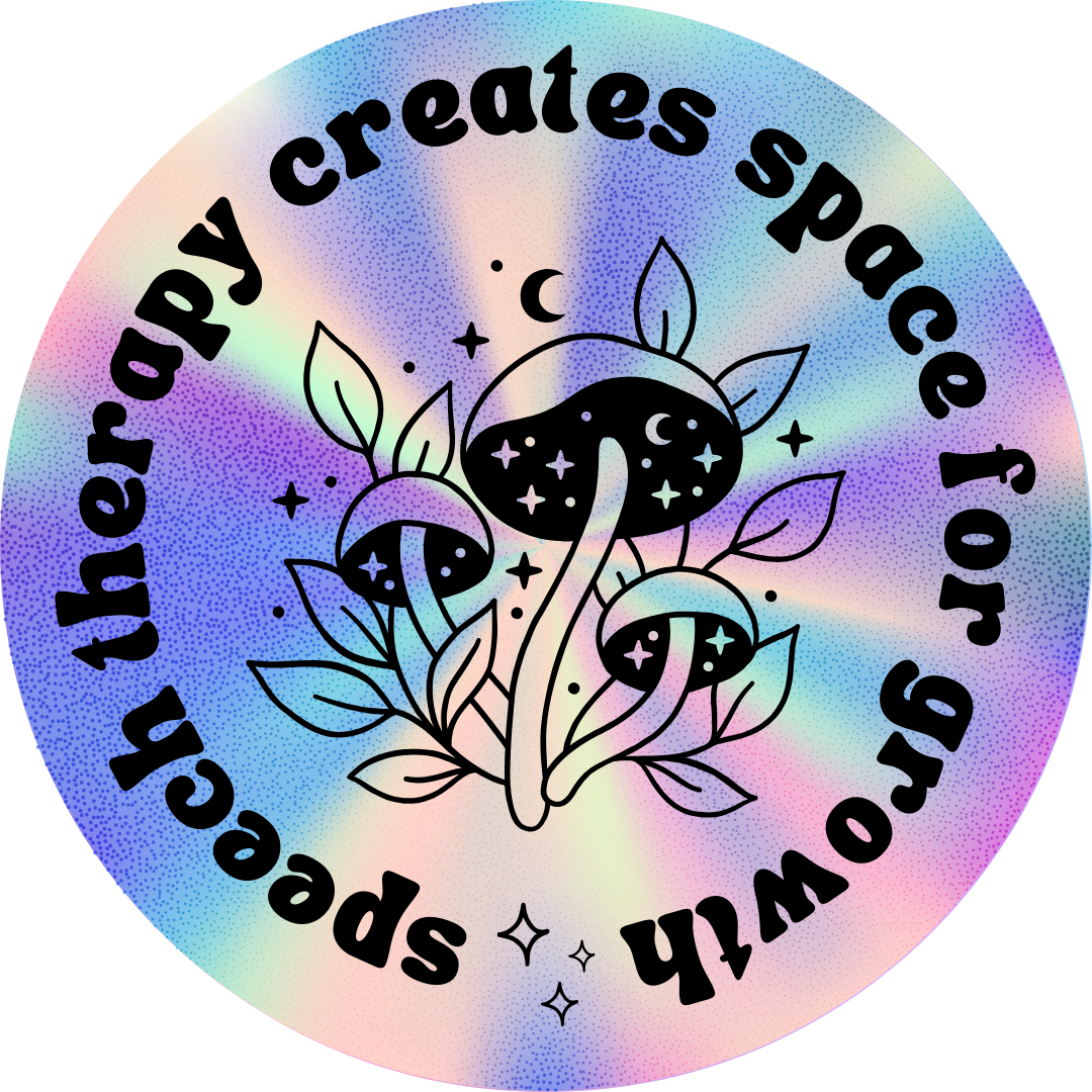 Speech Therapy Creates Space for Growth Sticker