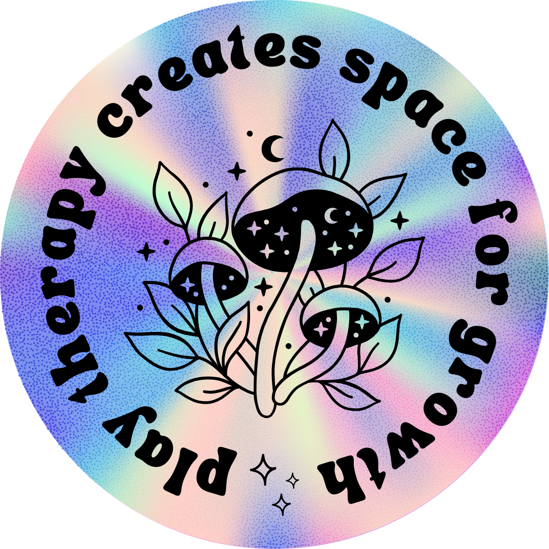 Play Therapy Creates Space for Growth Sticker